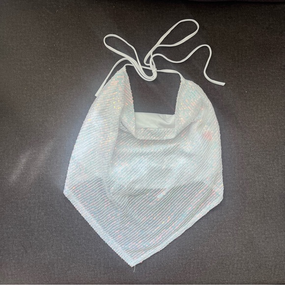 3/$25 ✨ Backless halter sequins top -perfect for a bachelorette 👰🏼‍♀️ - Picture 2 of 5